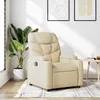 Image de vidaXL Fauteuil inclinable CrÃ¨me Tissu