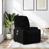Image de vidaXL Fauteuil de massage inclinable Noir Tissu