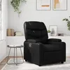 Image de vidaXL Fauteuil inclinable Noir Similicuir