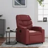 Image de vidaXL Fauteuil inclinable Rouge bordeaux Similicuir