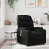 Image de vidaXL Fauteuil de massage inclinable Noir Similicuir