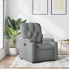 Image de vidaXL Fauteuil inclinable Gris clair Tissu