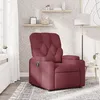 Image de vidaXL Fauteuil inclinable Rouge bordeaux Tissu