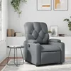 Image de vidaXL Fauteuil inclinable Gris Similicuir