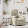 Image de vidaXL Fauteuil inclinable de massage CrÃ¨me Similicuir