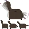 Image de Fauteuils VidaXL  Fauteuil  Inclinable Marron Tissu Microfibre P31600588