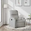 Image de vidaXL Fauteuil inclinable gris clair tissu microfibre