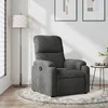 Image de vidaXL Fauteuil inclinable gris foncÃ© tissu microfibre