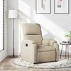 Image de vidaXL Fauteuil inclinable crÃ¨me tissu microfibre