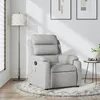 Image de vidaXL Fauteuil de massage inclinable Gris clair Tissu