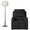 Image de Fauteuils VidaXL  Fauteuil  de massage inclinable Noir Tissu P31599705