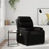 Image de vidaXL Fauteuil de massage inclinable Noir Similicuir