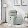 Image de vidaXL Fauteuil de massage inclinable gris clair velours