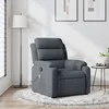 Image de vidaXL Fauteuil de massage inclinable gris foncÃ© velours