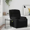 Image de vidaXL Fauteuil de massage inclinable Noir Similicuir
