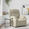 Image de vidaXL Fauteuil inclinable de massage CrÃ¨me Similicuir