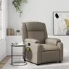 Image de Vidaxl Fauteuil De Massage Inclinable Cappuccino Similicuir