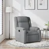 Image de vidaXL Fauteuil inclinable Gris clair Tissu