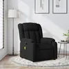 Image de vidaXL Fauteuil de massage inclinable Noir Tissu