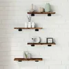 Image de Vidaxl ÃtagÃ¨res Murales 4 Pcs ChÃªne FumÃ© 40x10x1,5cm Bois D'ingÃ©nierie