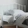 Image de vidaXL TÃªte de lit mÃ©tal blanc 100 cm