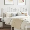 Image de vidaXL TÃªte de lit mÃ©tal blanc 140 cm
