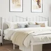 Image de vidaXL TÃªte de lit mÃ©tal blanc 193 cm