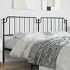 Image de vidaXL TÃªte de lit mÃ©tal noir 193 cm