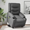 Image de vidaXL Fauteuil inclinable de massage Ã©lectrique gris similicuir