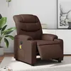 Image de vidaXL Fauteuil de massage inclinable Ã©lectrique marron similicuir