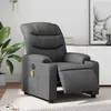 Image de vidaXL Fauteuil de massage inclinable Ã©lectrique gris similicuir