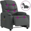 Image de vidaXL Fauteuil inclinable de massage Ã©lectrique gris foncÃ© tissu