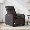Image de vidaXL Fauteuil inclinable Ã©lectrique Marron foncÃ© Tissu