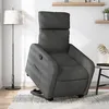 Image de vidaXL Fauteuil inclinable Gris foncÃ© Tissu