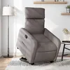 Image de vidaXL Fauteuil inclinable taupe tissu