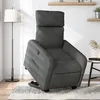 Image de vidaXL Fauteuil inclinable Ã©lectrique gris foncÃ© tissu
