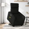 Image de vidaXL Fauteuil inclinable de massage Ã©lectrique Noir Tissu
