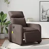 Image de vidaXL Fauteuil de massage inclinable Ã©lectrique marron similicuir