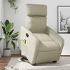 Image de vidaXL Fauteuil inclinable de massage CrÃ¨me Similicuir
