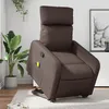 Image de vidaXL Fauteuil inclinable de massage Marron Similicuir