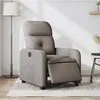 Image de vidaXL Fauteuil inclinable Ã©lectrique Taupe Tissu