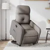 Image de vidaXL Fauteuil inclinable taupe tissu