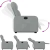 Image de vidaXL Fauteuil inclinable Ã©lectrique gris clair tissu