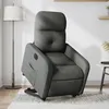 Image de vidaXL Fauteuil inclinable Ã©lectrique gris foncÃ© tissu