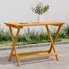 Image de Vidaxl Table Pliable De Jardin 90x52,5x65 Cm Bois D'acacia Solide
