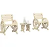 Image de Vidaxl Salon De Jardin 3 Pcs Bois De Sapin Massif