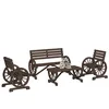 Image de Vidaxl Salon De Jardin 4 Pcs Bois De Sapin Massif