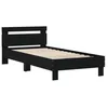 Image de vidaXL Cadre de lit sans matelas avec tÃªte de lit noir 75x190 cm
