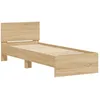 Image de Cadre de lit avec tÃªte de lit 90x190 cm chÃªne sonoma bois contreplaquÃ©