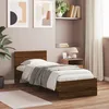 Image de vidaXL Cadre de lit tÃªte de lit chÃªne marron 90x190 cm bois ingÃ©nierie